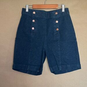 Boden Black High Waist Shorts